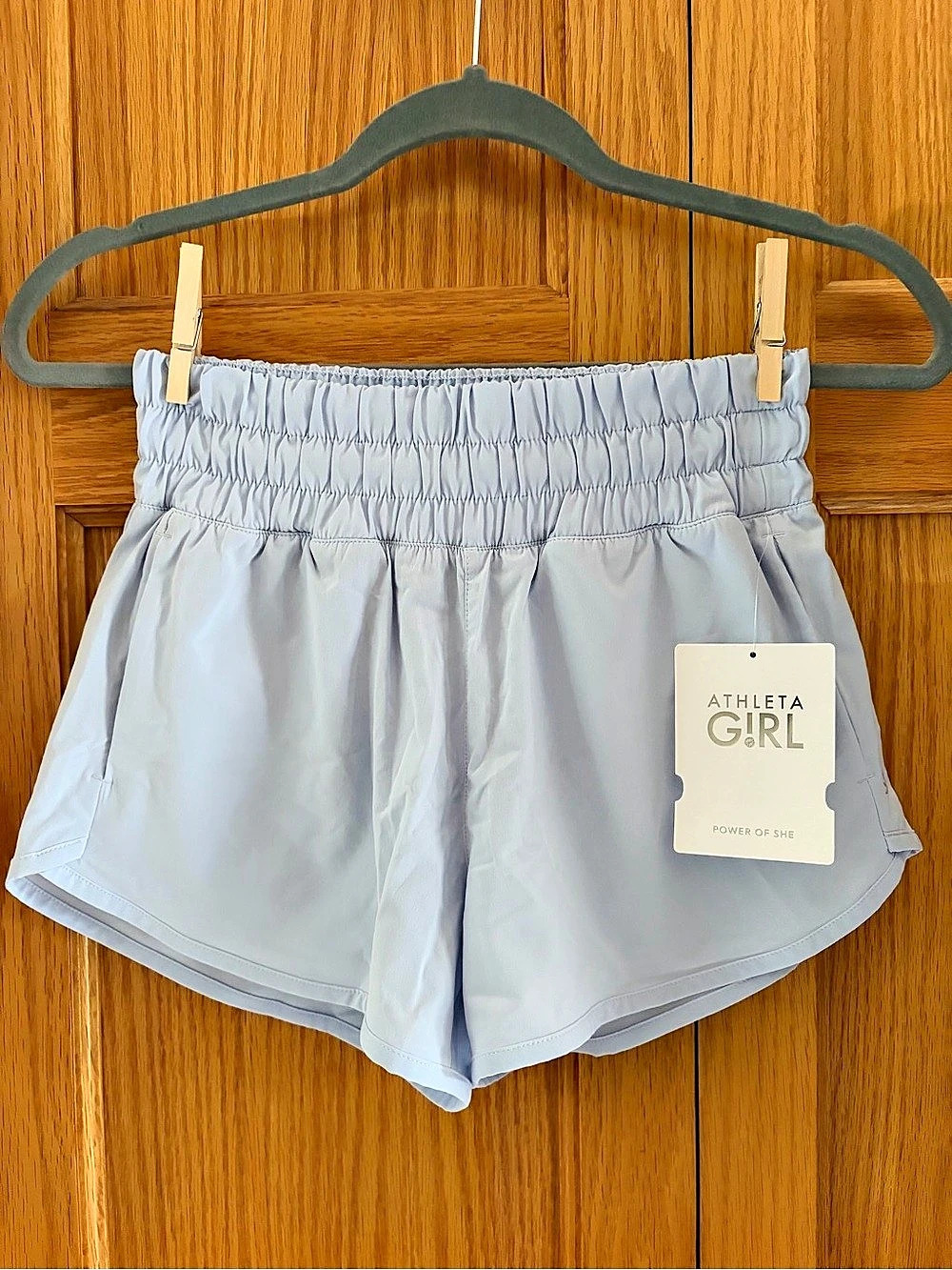 Athleta Girl Run Free 2.5 Short Athletic Shorts in Blue Girls L/12 NWT